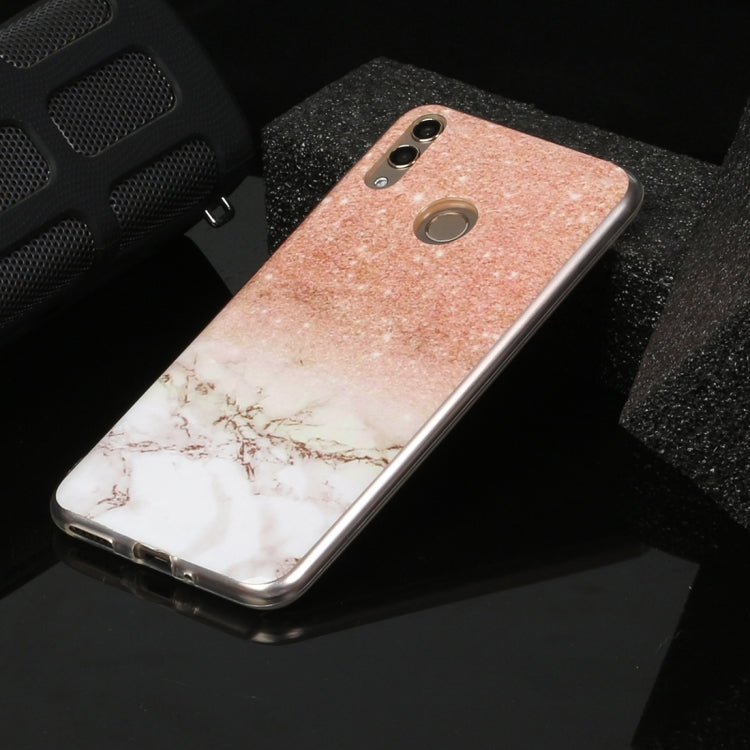 For Huawei Honor 8C Marble Pattern Soft TPU Protective Case