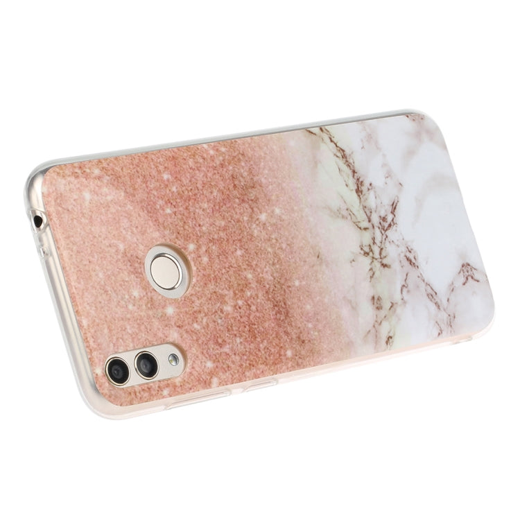 For Huawei Honor 8C Marble Pattern Soft TPU Protective Case