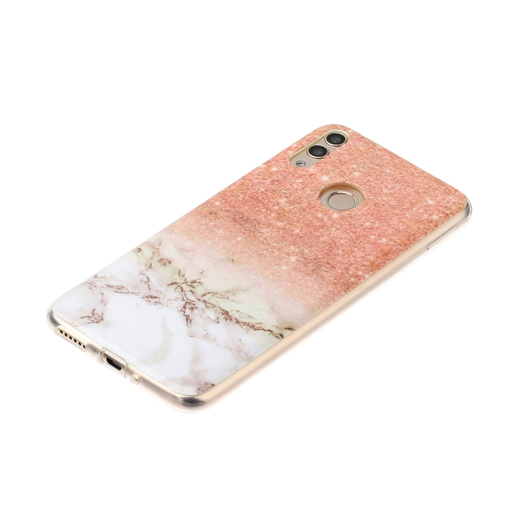 For Huawei Honor 8C Marble Pattern Soft TPU Protective Case