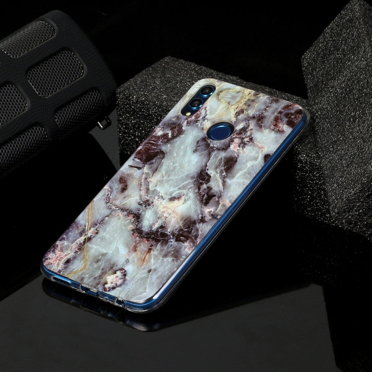 For Huawei Honor 8X Marble Pattern Soft TPU Protective Case