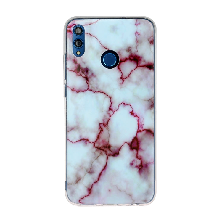 For Huawei Honor 8X Marble Pattern Soft TPU Protective Case