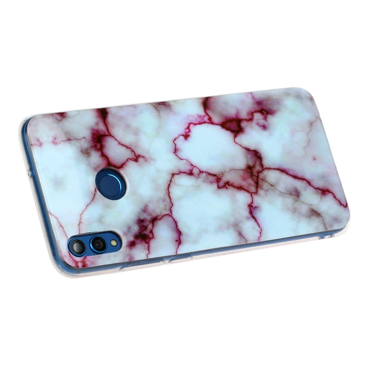 For Huawei Honor 8X Marble Pattern Soft TPU Protective Case