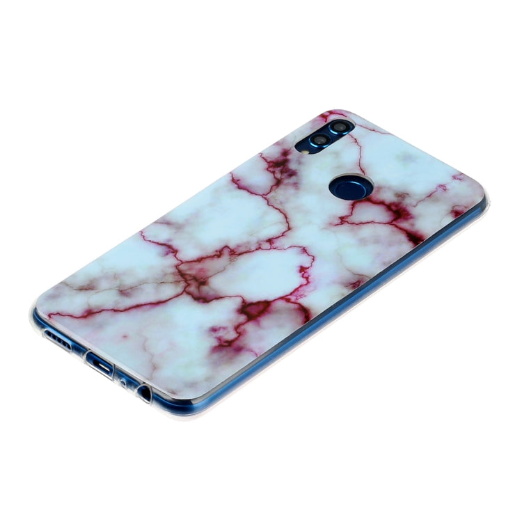 For Huawei Honor 8X Marble Pattern Soft TPU Protective Case