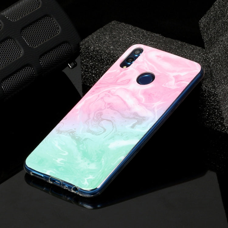 For Huawei Honor 8X Marble Pattern Soft TPU Protective Case