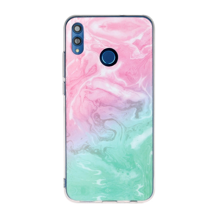 For Huawei Honor 8X Marble Pattern Soft TPU Protective Case