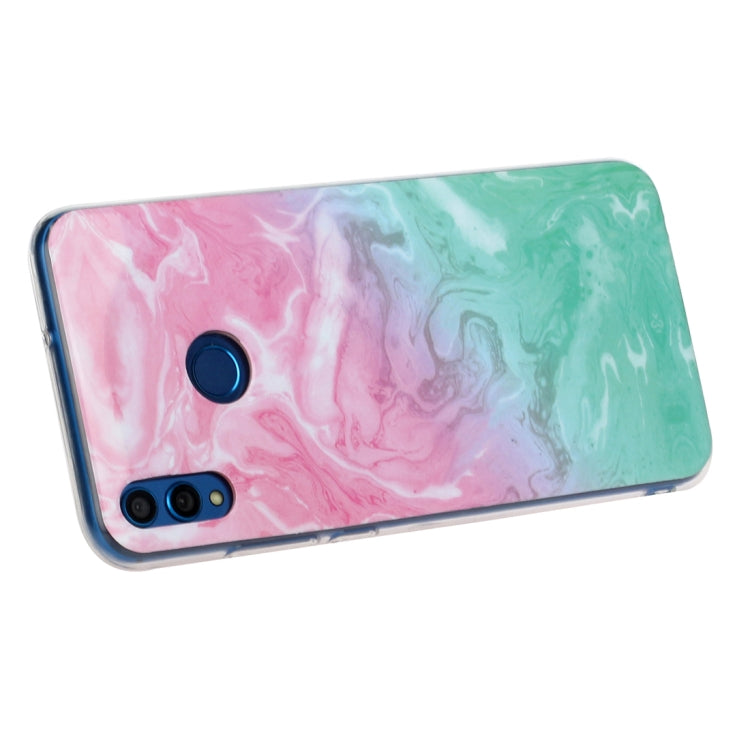 For Huawei Honor 8X Marble Pattern Soft TPU Protective Case