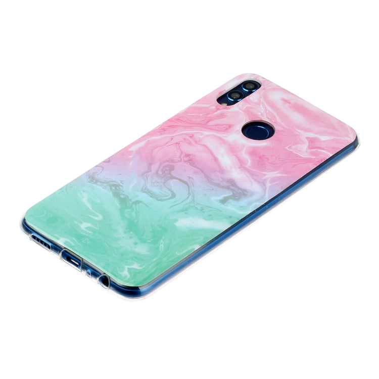 For Huawei Honor 8X Marble Pattern Soft TPU Protective Case