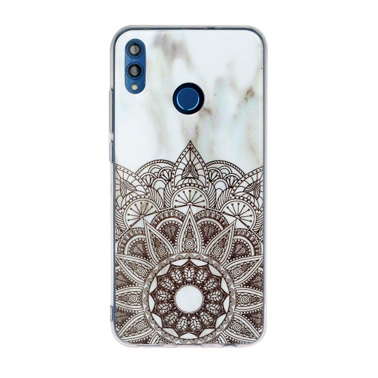 For Huawei Honor 8X Marble Pattern Soft TPU Protective Case