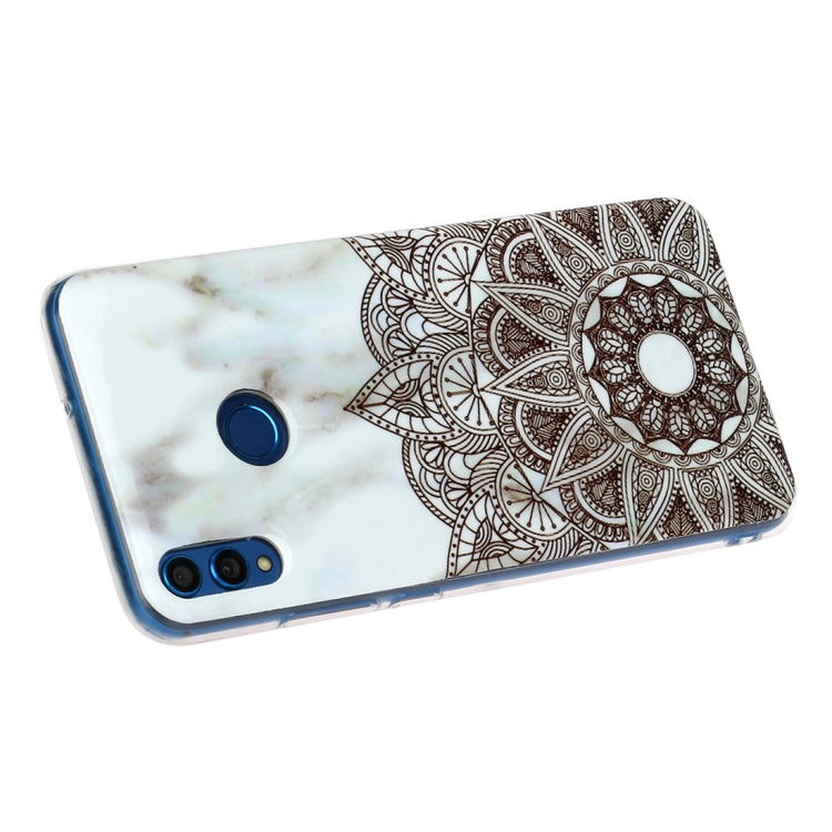 For Huawei Honor 8X Marble Pattern Soft TPU Protective Case