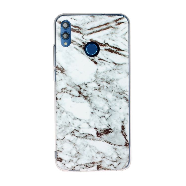 For Huawei Honor 8X Marble Pattern Soft TPU Protective Case