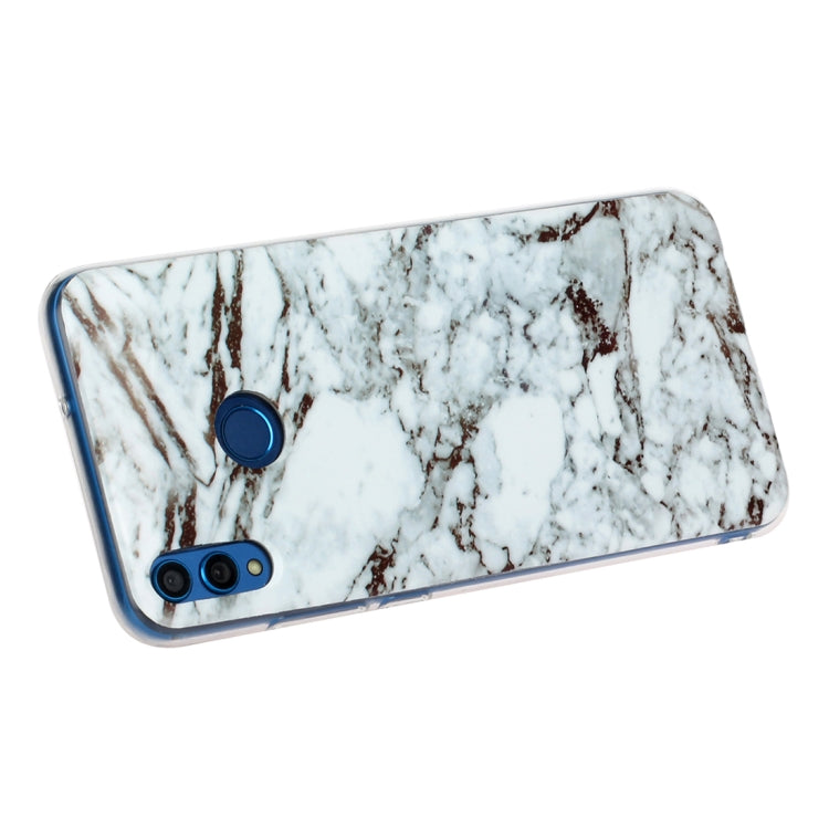 For Huawei Honor 8X Marble Pattern Soft TPU Protective Case