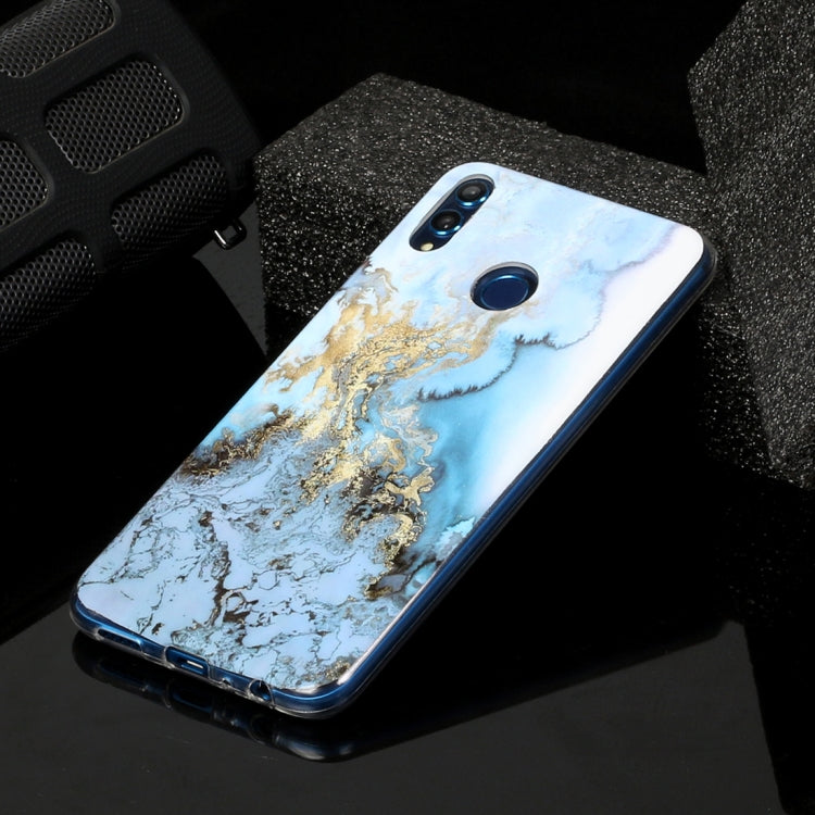 For Huawei Honor 8X Marble Pattern Soft TPU Protective Case