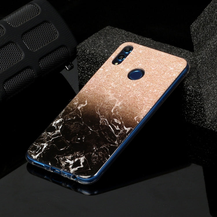 For Huawei Honor 8X Marble Pattern Soft TPU Protective Case