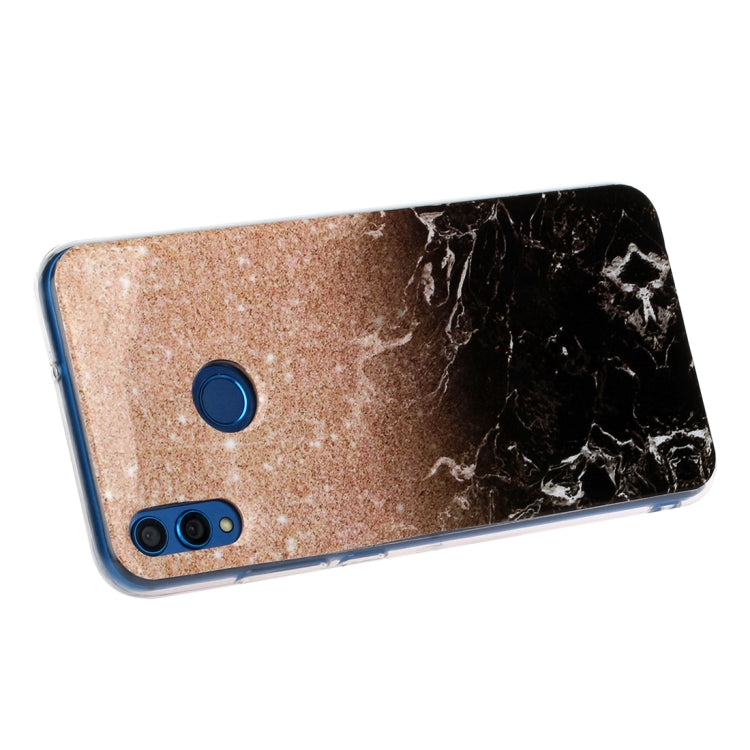 For Huawei Honor 8X Marble Pattern Soft TPU Protective Case