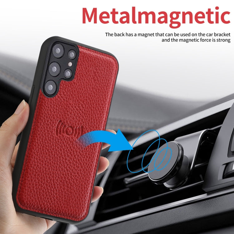 For Samsung Galaxy S22+ 5G Litchi Texture Magnetic Detachable Wallet Leather Phone Case