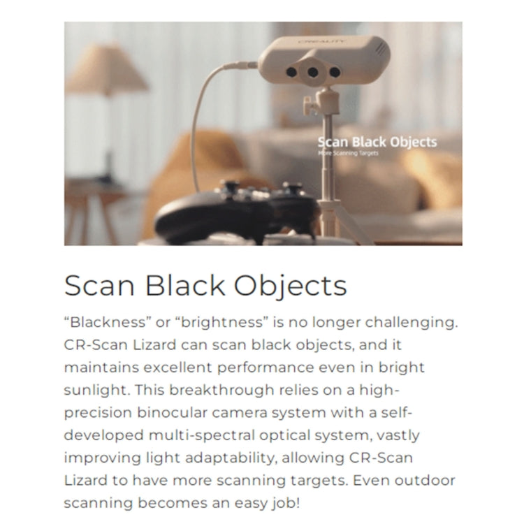 Creality CR-Scan Lizard 0.05mm Multi-mode 3D Scanner, Model:Luxury