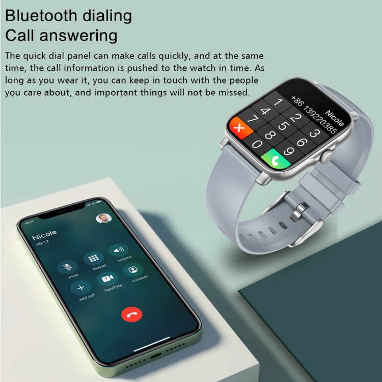 GT30 1.69 inch TFT Screen Smart Watch, Steel Bnad IP67 Waterproof Support Bluetooth Call / Multiple Sports Modes