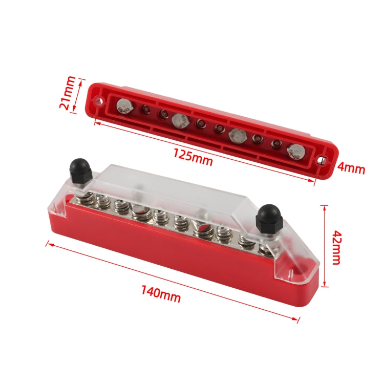 A7463-02 10 Way Power Distribution Block Terminal Studs with 2 Fixing Screws