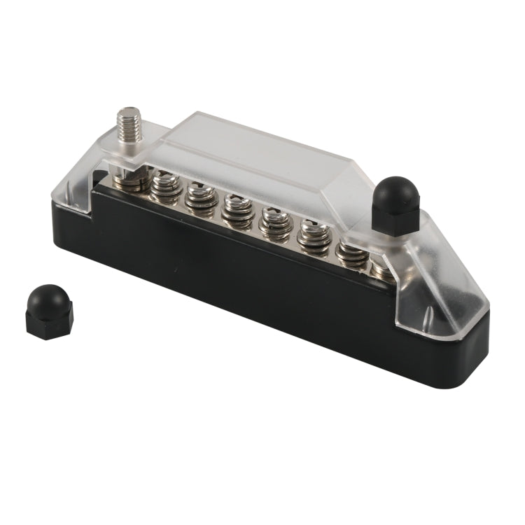 A7465-01 6 Way Power Distribution Block 4 x M6 Terminal Studs with 2 Fixing Screws
