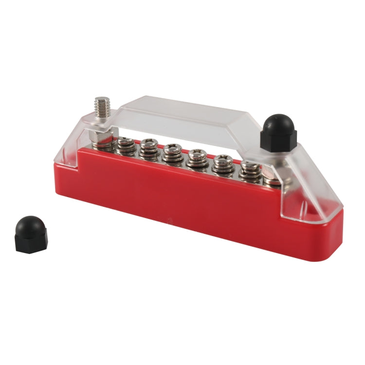 A7465-02 6 Way Power Distribution Block 4 x M6 Terminal Studs with 2 Fixing Screws