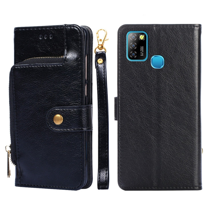 For Infinix Hot 10 Lite/Smart 5 Zipper Bag Leather Phone Case