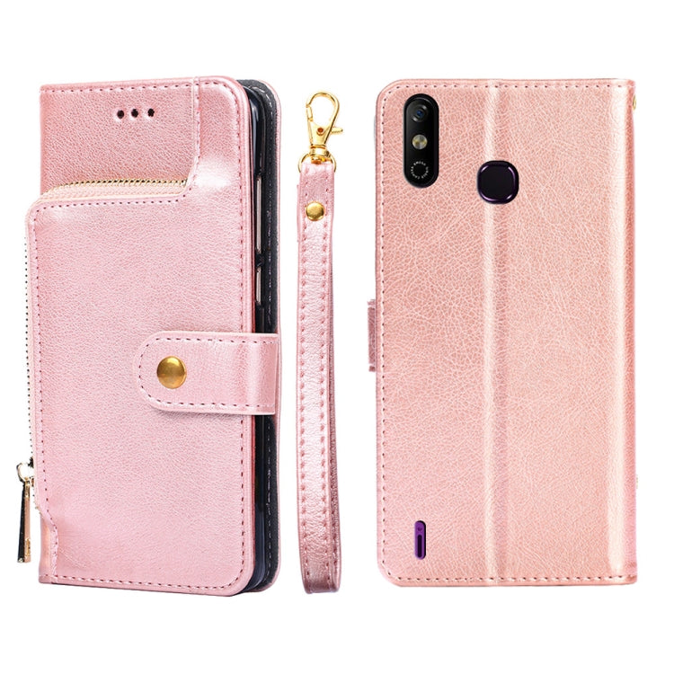 For Infinix Smart 4/X653 Zipper Bag Leather Phone Case