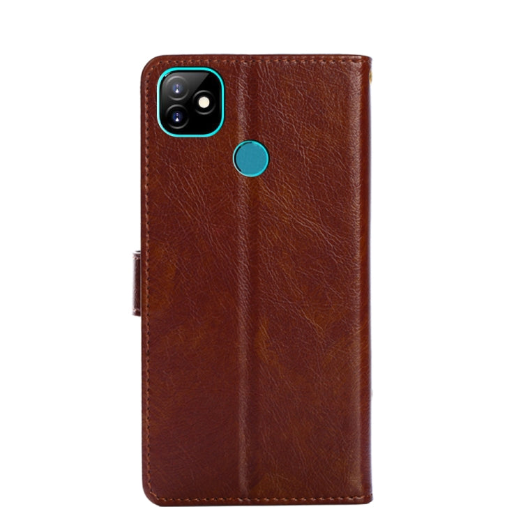 For Itel Vision 1 Zipper Bag Leather Phone Case