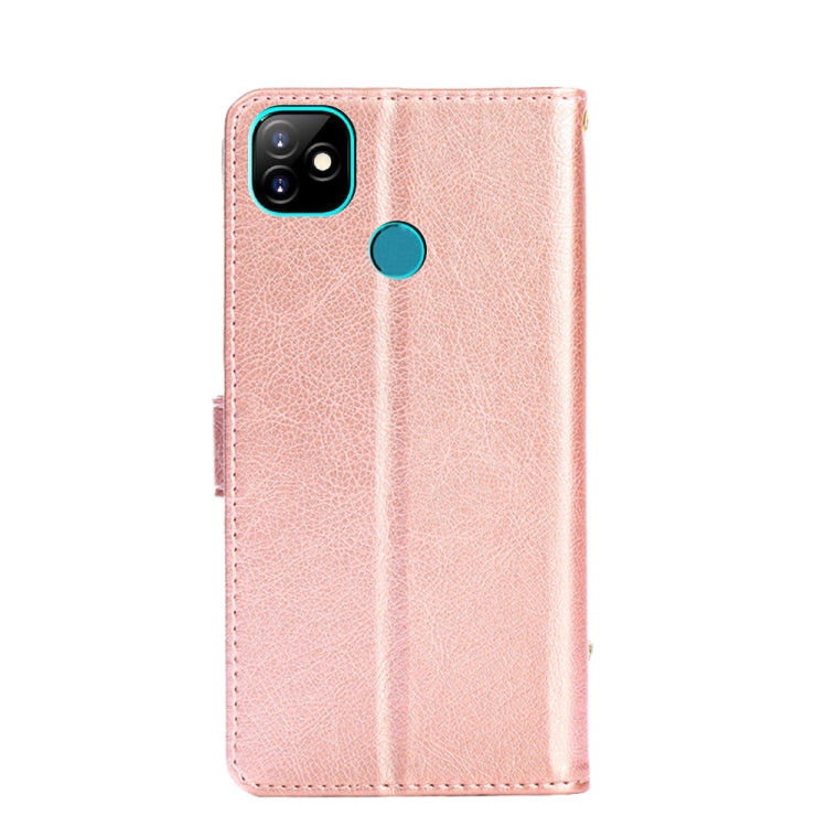 For Itel Vision 1 Zipper Bag Leather Phone Case
