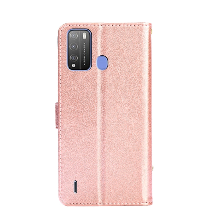 For Itel Vision 1 Pro Zipper Bag Leather Phone Case