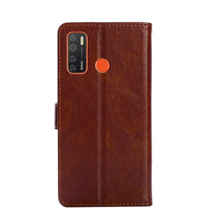 For Tecno Camon 15/CD7/Camon 15 Air/Spark 5/Spark 5 Pro Zipper Bag Leather Phone Case