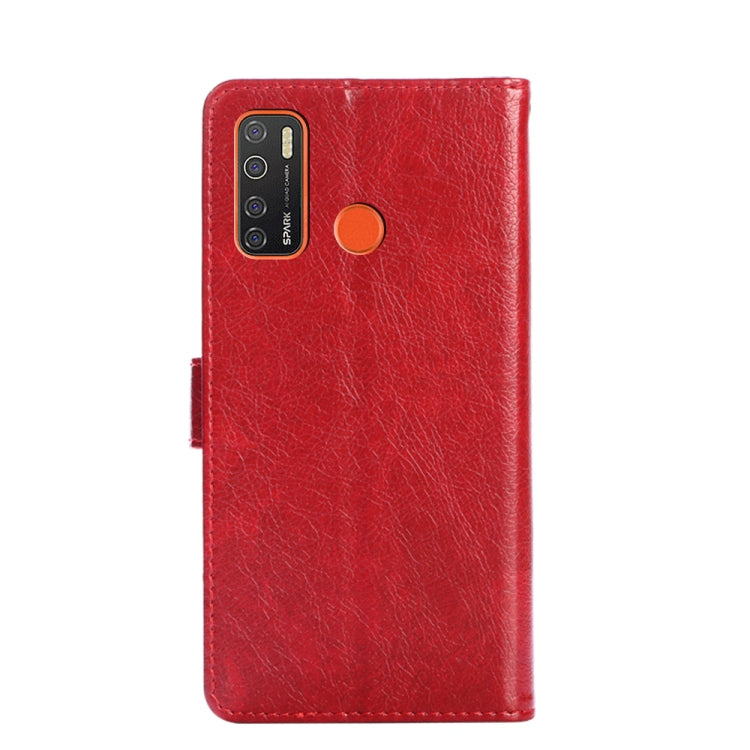 For Tecno Camon 15/CD7/Camon 15 Air/Spark 5/Spark 5 Pro Zipper Bag Leather Phone Case