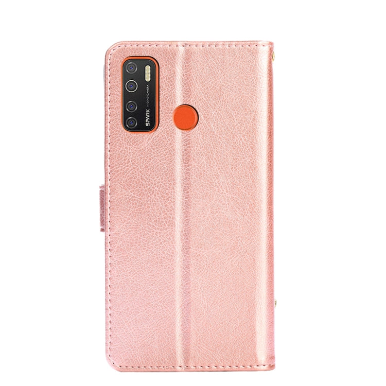 For Tecno Camon 15/CD7/Camon 15 Air/Spark 5/Spark 5 Pro Zipper Bag Leather Phone Case