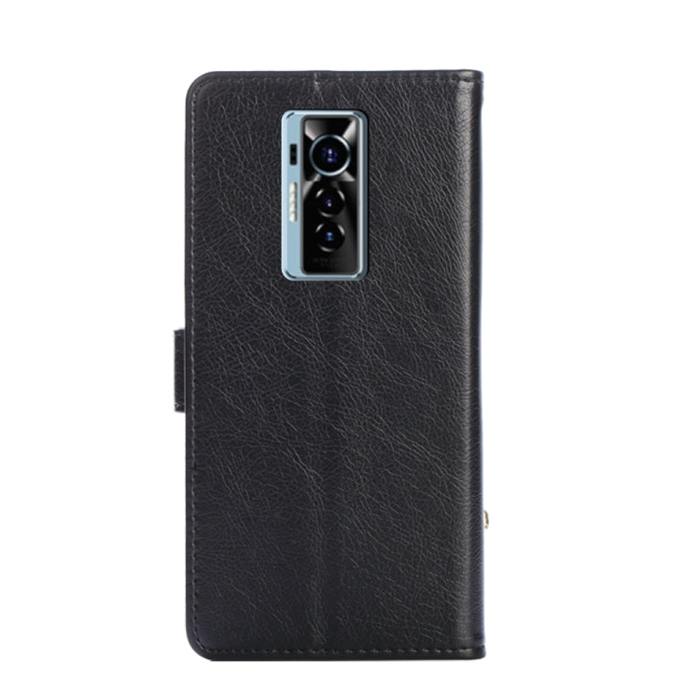 For Tecno Phantom X Zipper Bag Leather Phone Case