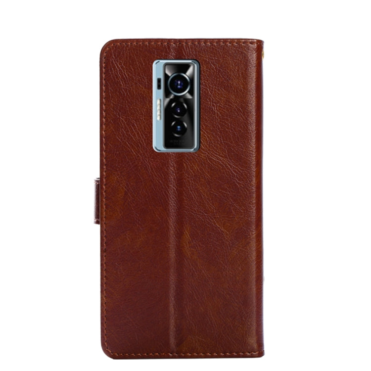 For Tecno Phantom X Zipper Bag Leather Phone Case