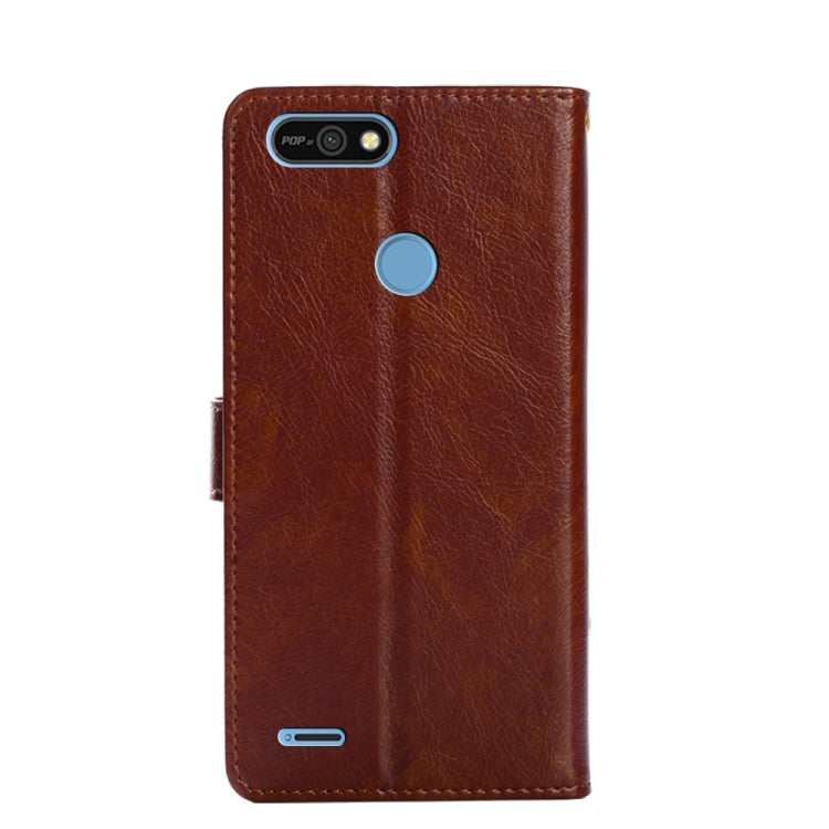 For Tecno Pop 2/Pop 2 F/Pop 2 Pro/Pop 2 Power/Itel P13/B1F Zipper Bag Leather Phone Case