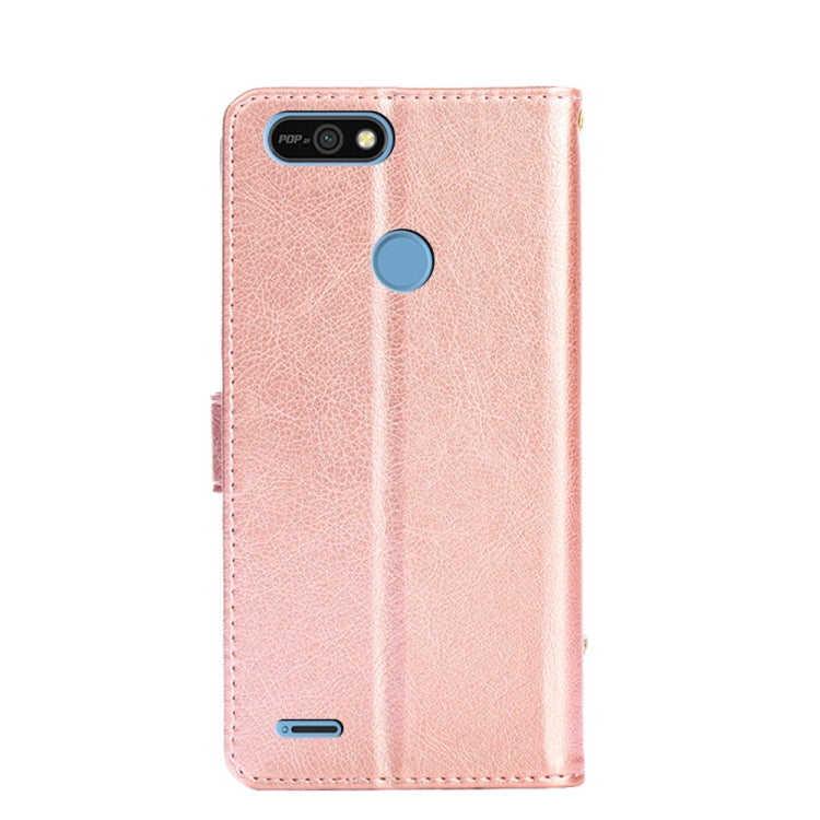For Tecno Pop 2/Pop 2 F/Pop 2 Pro/Pop 2 Power/Itel P13/B1F Zipper Bag Leather Phone Case