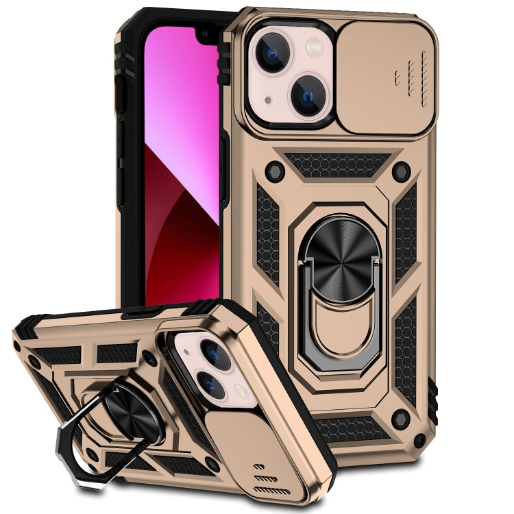 For iPhone 14 Plus Sliding Camshield Holder Phone Case