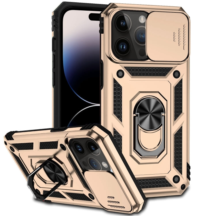 For iPhone 14 Pro Sliding Camshield Holder Phone Case