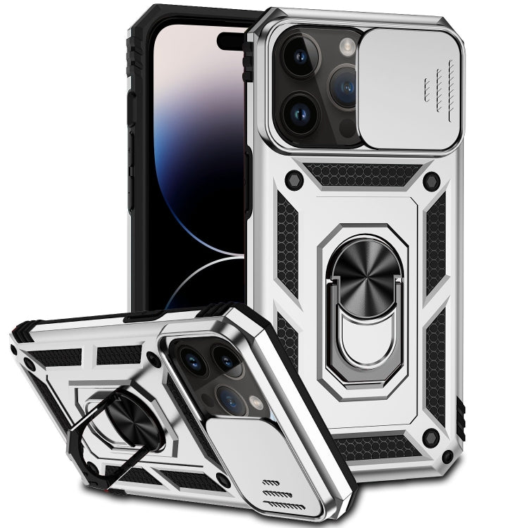 For iPhone 14 Pro Sliding Camshield Holder Phone Case