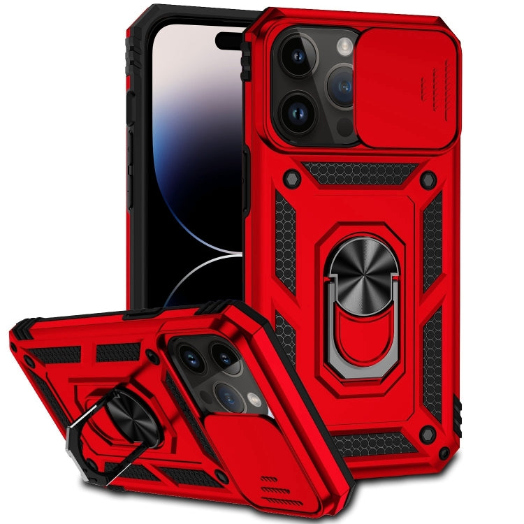 For iPhone 14 Pro Max Sliding Camshield Holder Phone Case