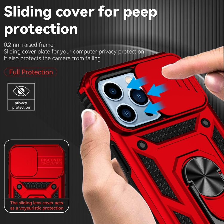 For iPhone 14 Pro Max Sliding Camshield Holder Phone Case