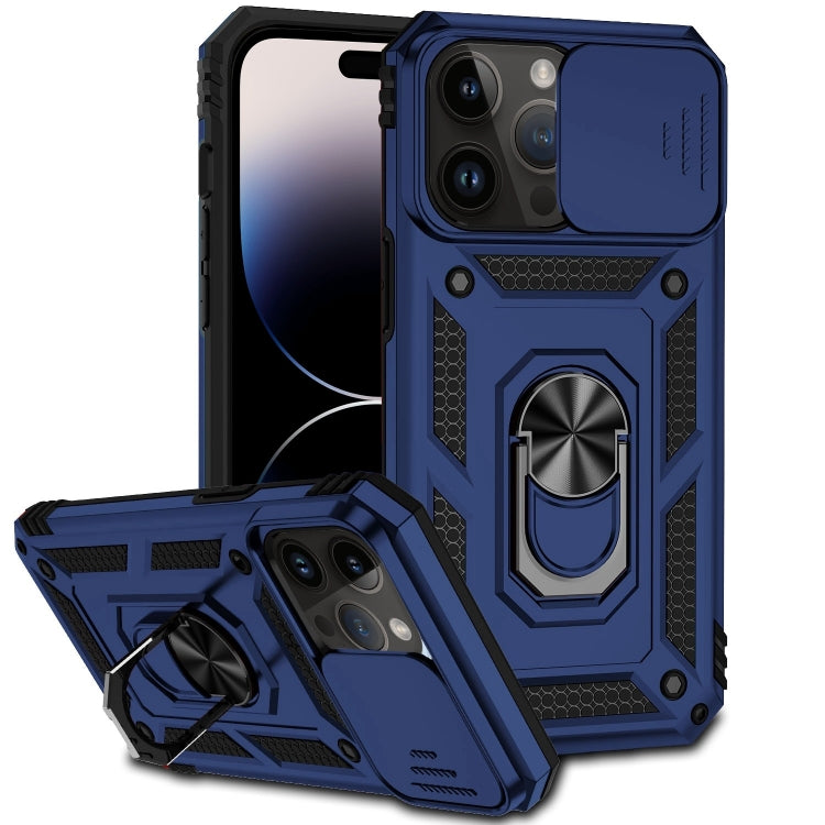 For iPhone 14 Pro Max Sliding Camshield Holder Phone Case