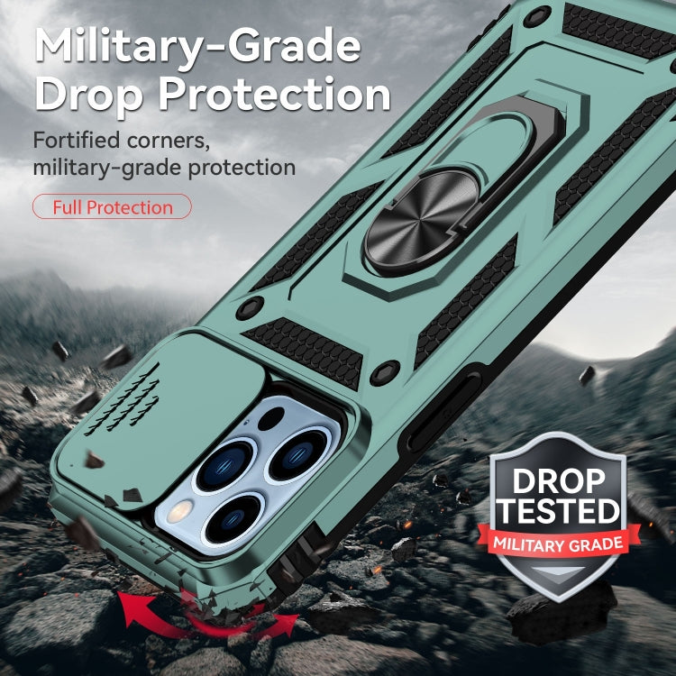 For iPhone 14 Pro Max Sliding Camshield Holder Phone Case