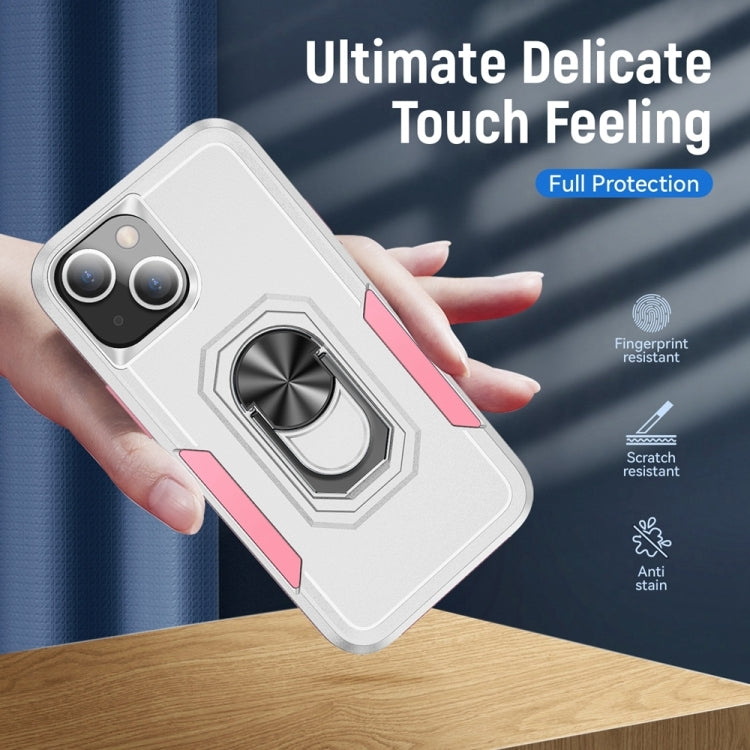 For iPhone 14 Plus Ring Kickstand Heavy Duty Shockproof Phone Case