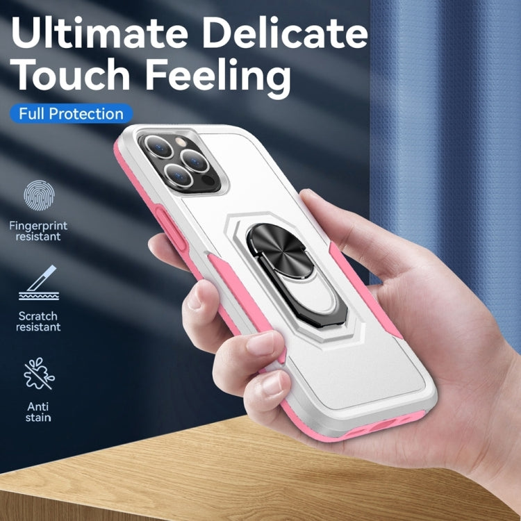 For iPhone 14 Pro Ring Kickstand Heavy Duty Shockproof Phone Case