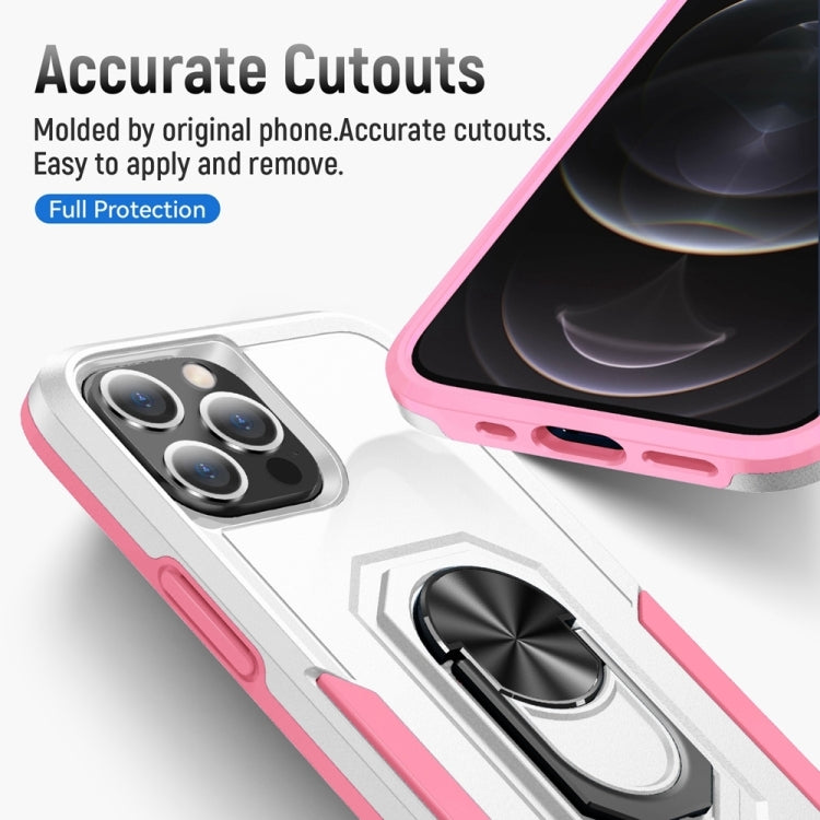 For iPhone 14 Pro Ring Kickstand Heavy Duty Shockproof Phone Case