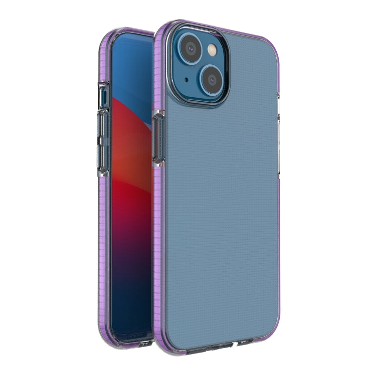For iPhone 14 Plus Two-color Transparent TPU Phone Case