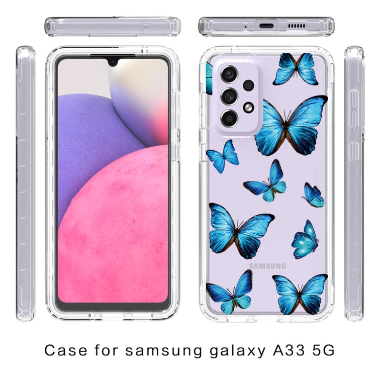 For Samsung Galaxy A33 Transparent Painted Phone Case