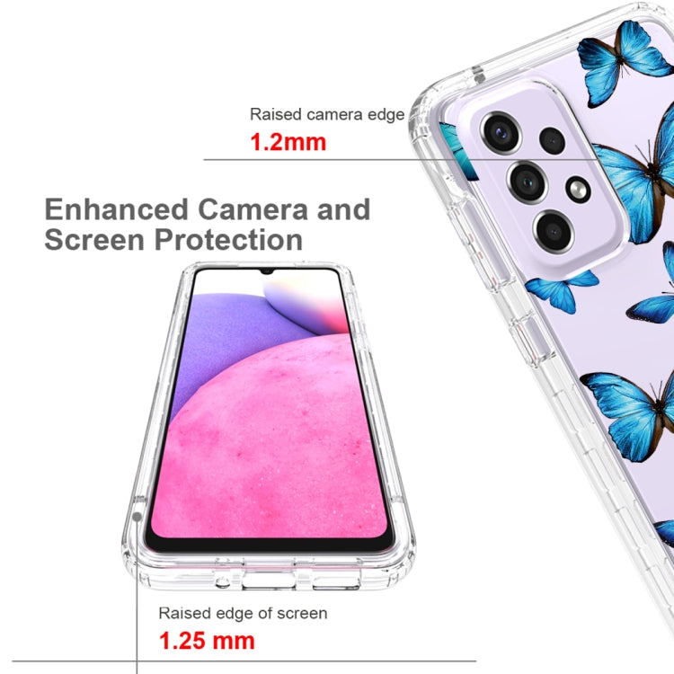 For Samsung Galaxy A33 Transparent Painted Phone Case