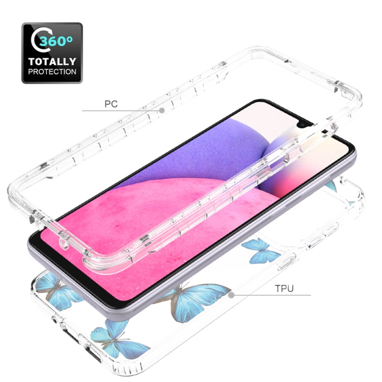 For Samsung Galaxy A33 Transparent Painted Phone Case